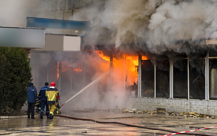 Business destroyed by fire